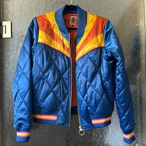 Classic Rock Couture Satin Puffer Jacket